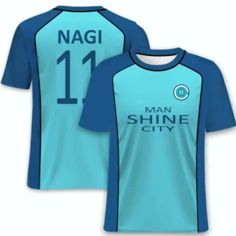 Blue Lock 3D Printed Harajuku Y2K Football Tee