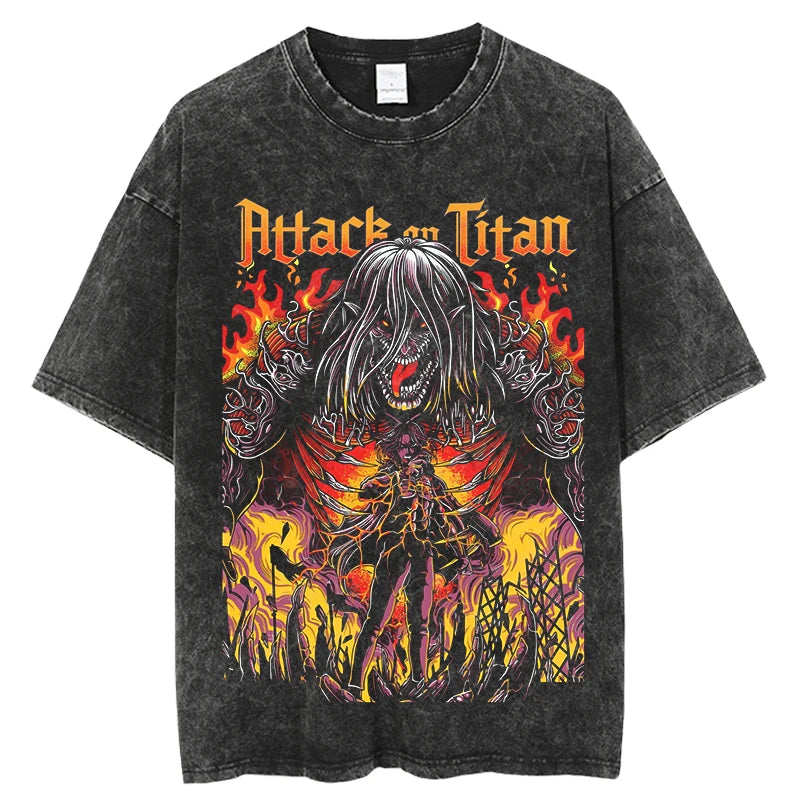 Attack on Titan Eren Yeager Vintage Manga Graphic Tee