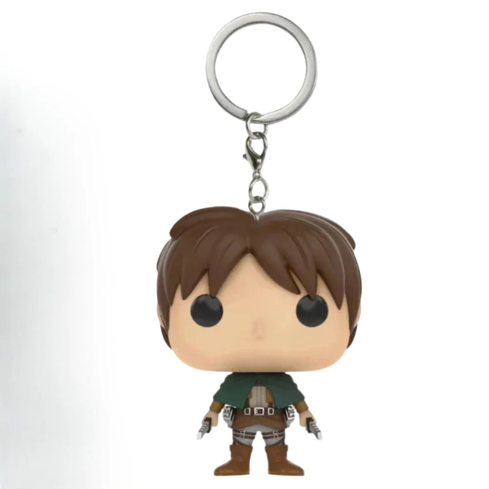 Attack on Titan Captain Levi & Eren Keychain Pendant