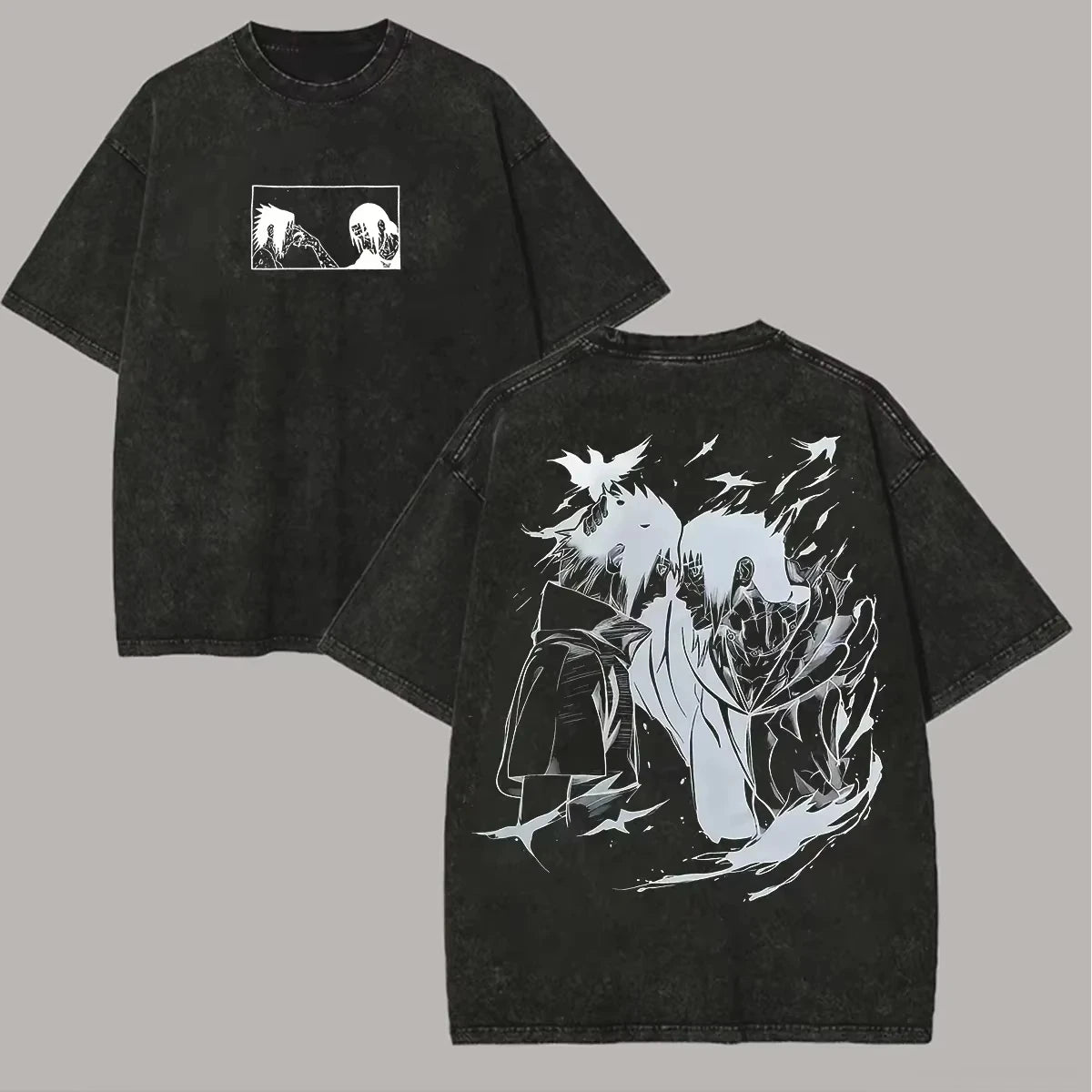 Naruto Itachi Uchiha Oversized Washed Cotton Tee (2026 Summer)