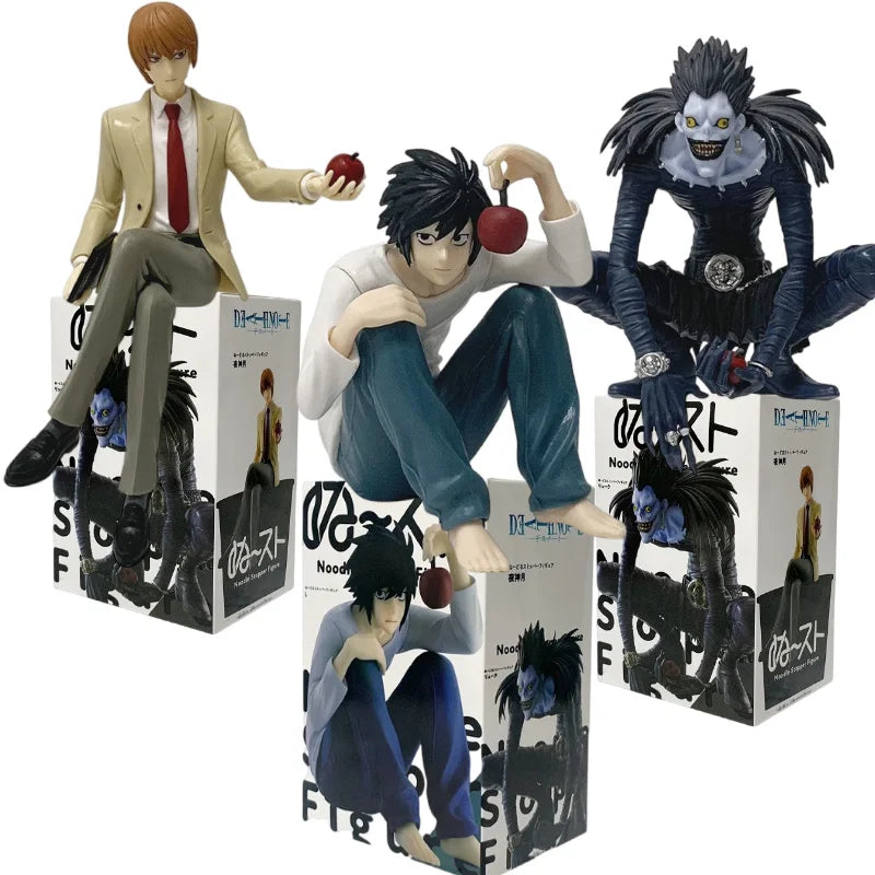 Death Note Noodle Stopper Figures (L Lawliet, Ryuk, Light Yagami)