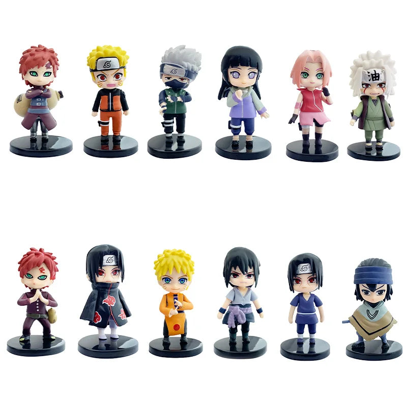 Naruto Shippuden Chibi Figure Set (12 Pcs)