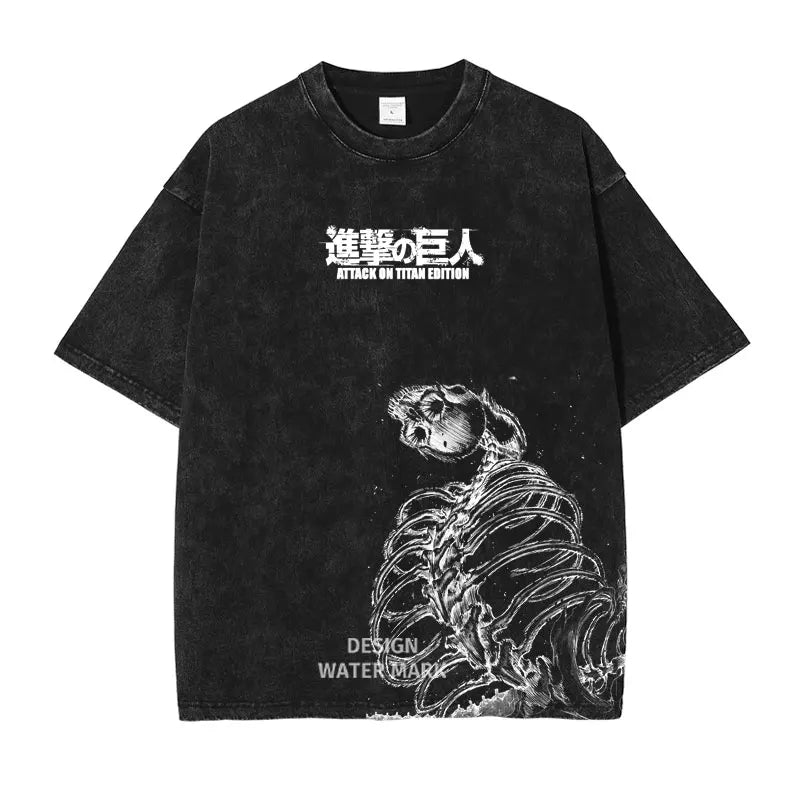 Attack on Titan Levi Ackerman Vintage Washed Cotton Tee