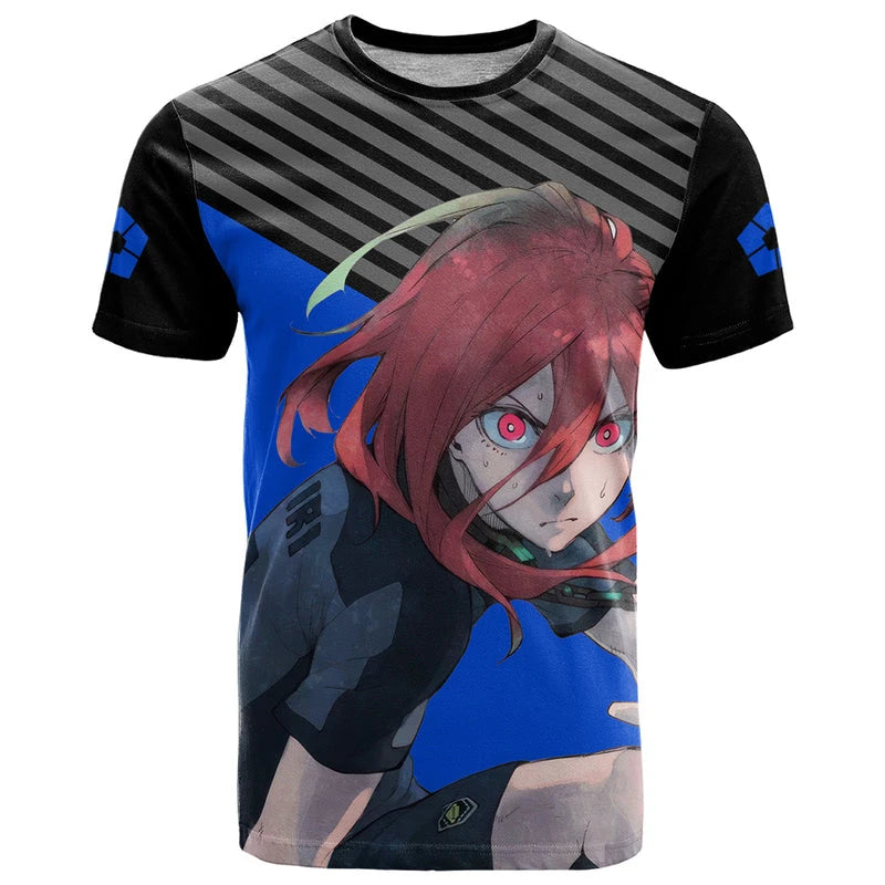 Blue Lock 3D Printed Harajuku Y2K Football Tee