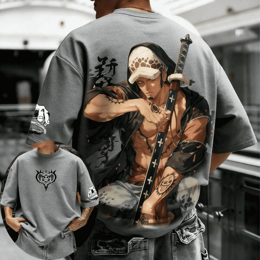 ONE PIECE Trafalgar D. Water Law 2026 Summer Cotton T-Shirt
