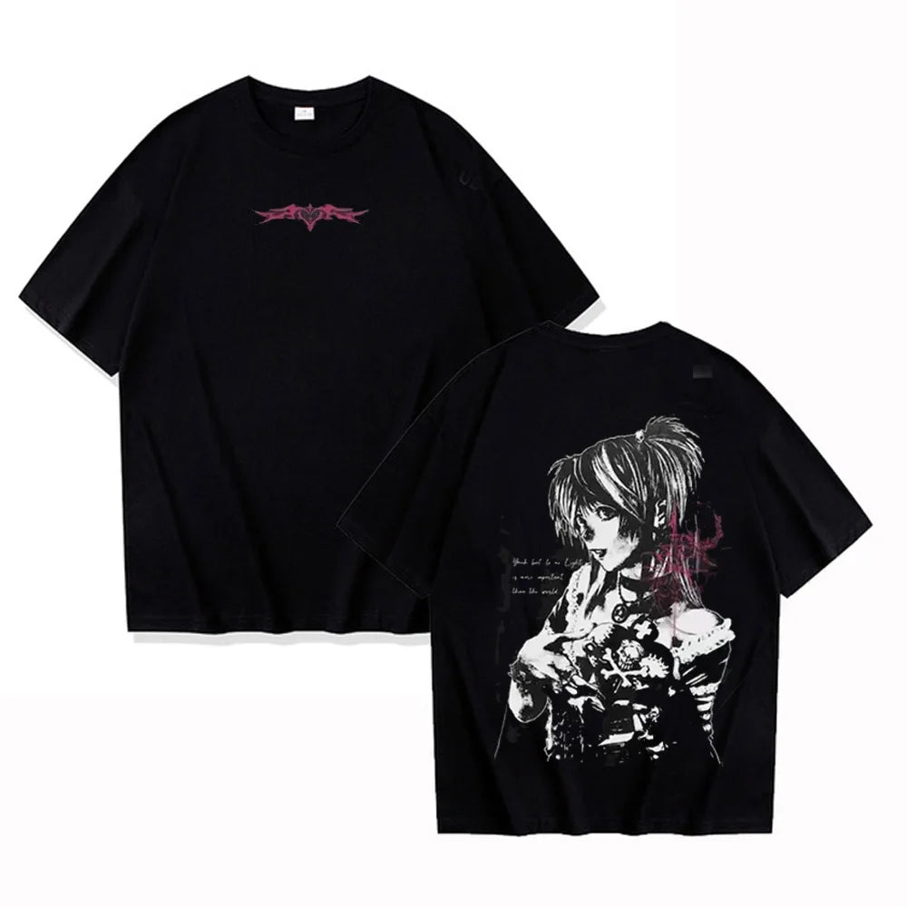 Death Note L Lawliet Vintage Washed Cotton Graphic Tee