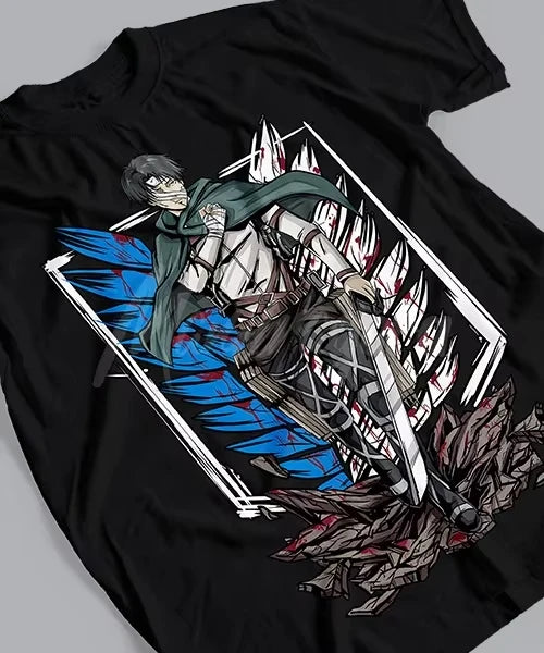 Attack on Titan Captain Levi Final Battle Honor Graphic Tee