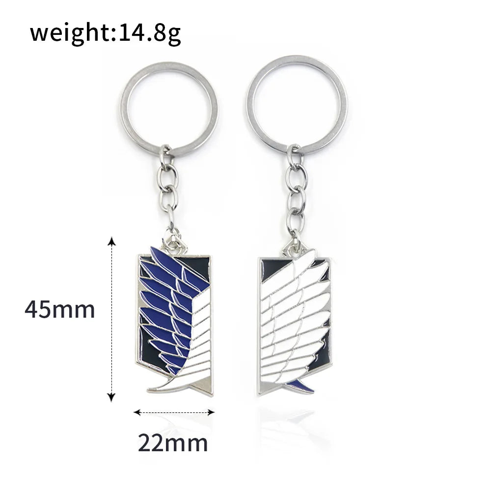 Attack on Titan Wings of Freedom Metal Emblem Keychain