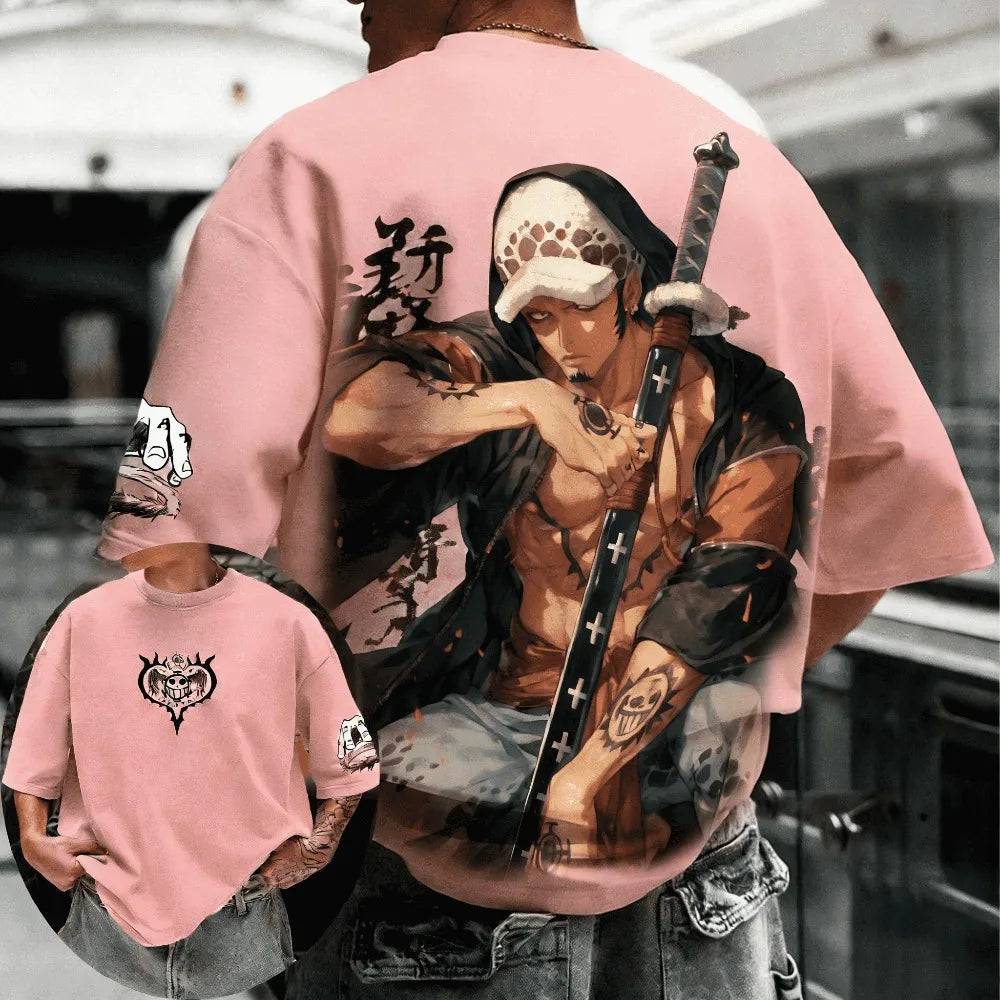 ONE PIECE Trafalgar D. Water Law 2026 Summer Cotton T-Shirt