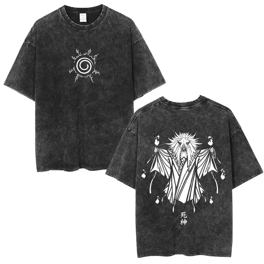 Death Note Light Yagami & L Lawliet Vintage Washed Cotton Tee