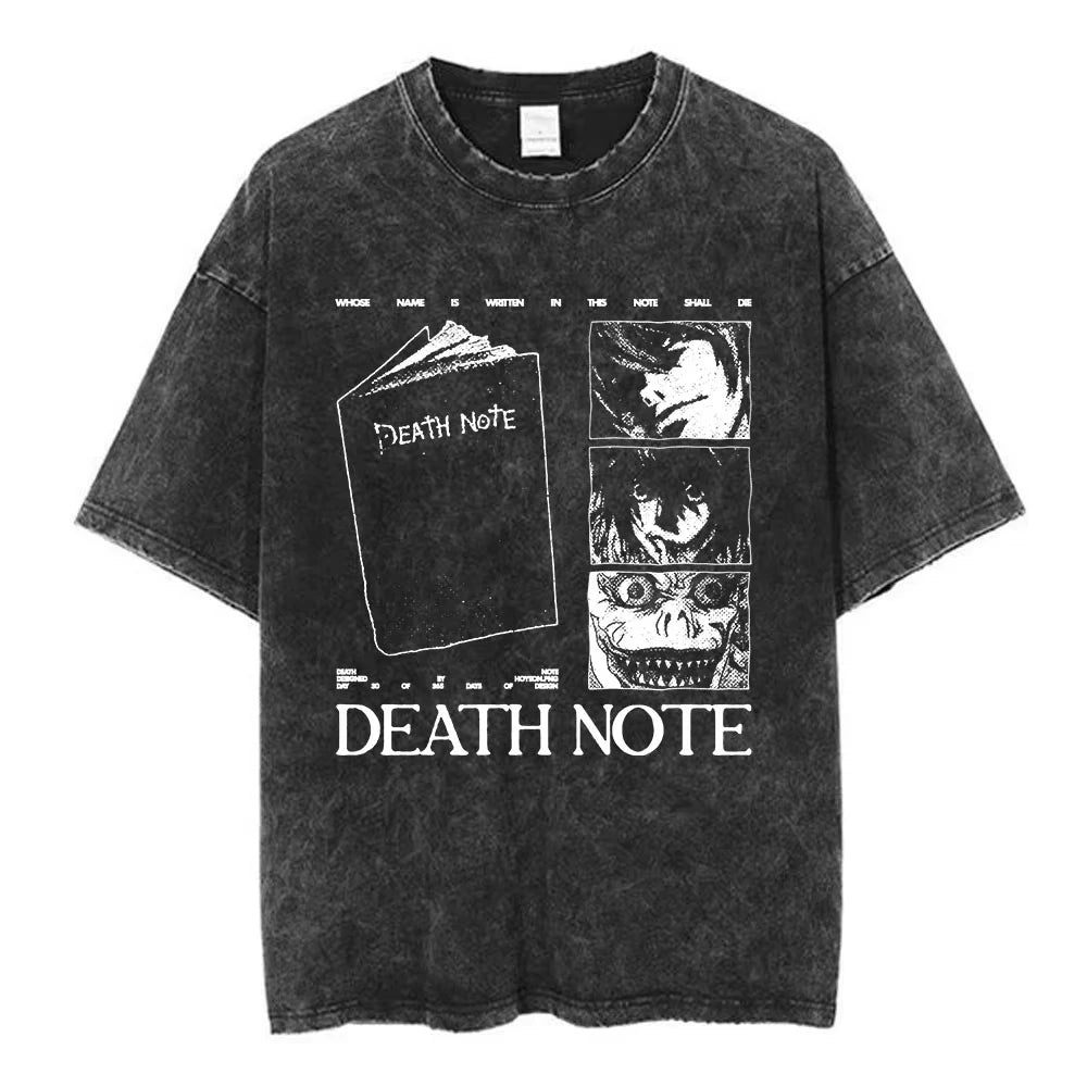 Death Note Vintage Washed Cotton Graphic Tee