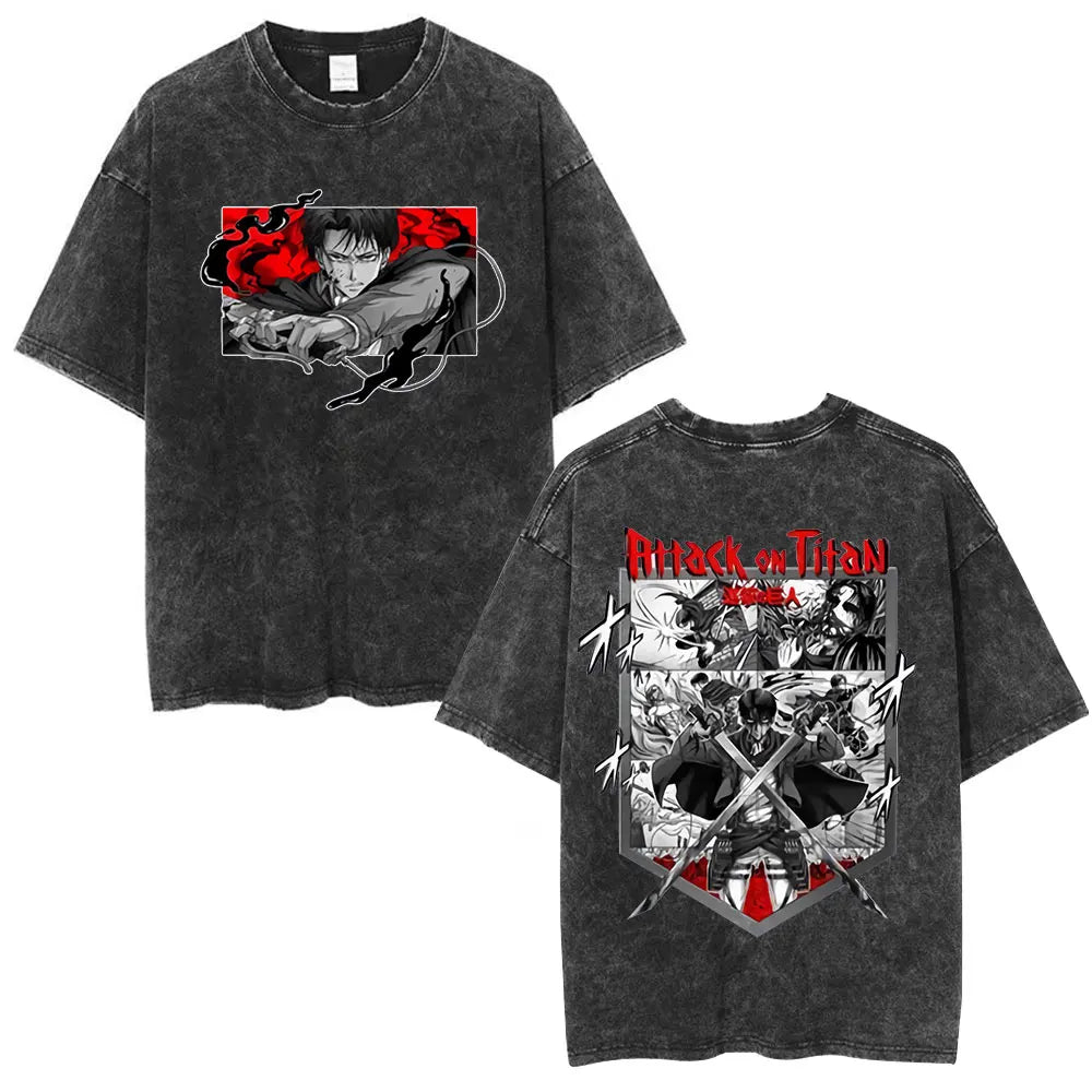 Attack on Titan Eren Yeager Vintage Washed Cotton Tee