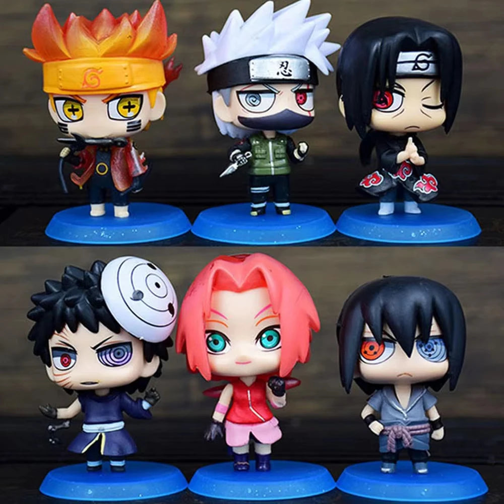Naruto Shippuden Chibi Figure Set (6 Pcs)