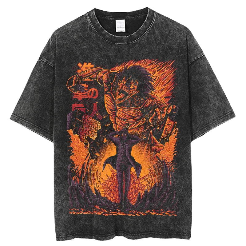 Attack on Titan Eren Yeager Vintage Manga Graphic Tee