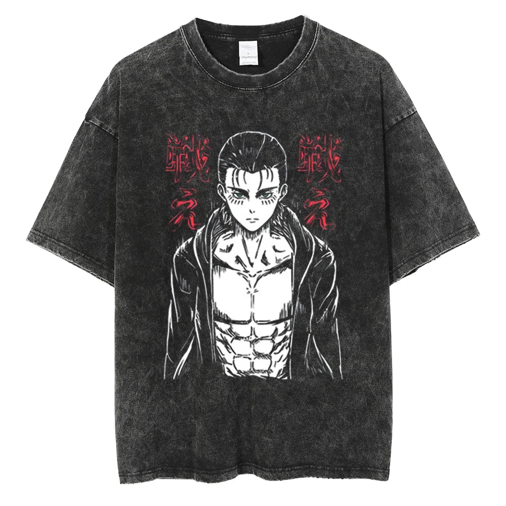 Attack on Titan Eren Yeager Vintage Manga Graphic Tee
