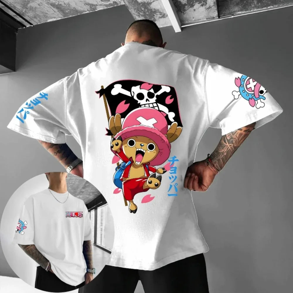One Piece Tony Tony Chopper Cotton Loose T-Shirt (2026 Summer)