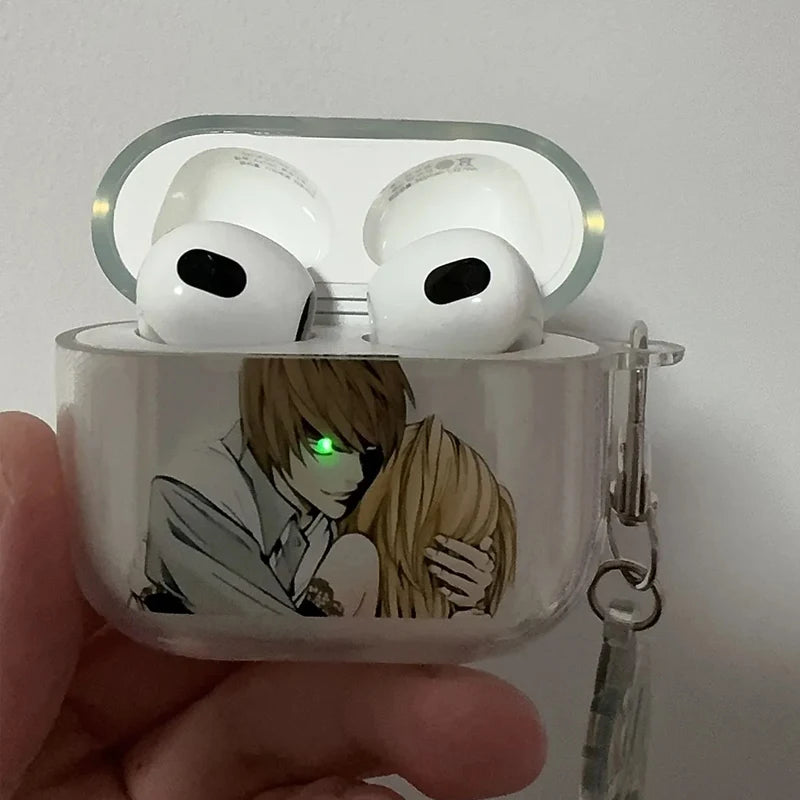 Death Note Light Yagami Clear AirPods Case