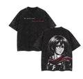 Attack on Titan Mikasa Ackerman Vintage Washed Cotton Tee