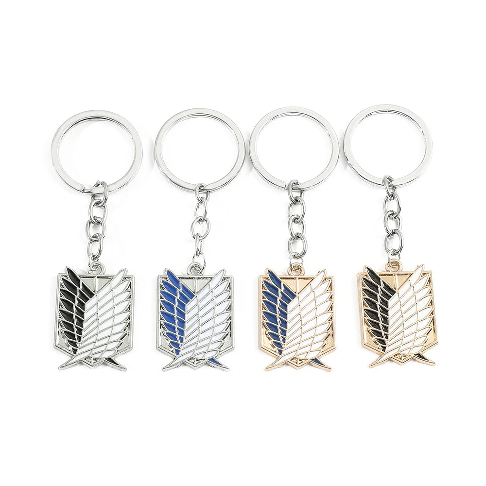 Attack on Titan Metal Enamel Keychain & Badge Pendant