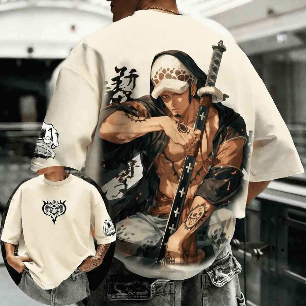 ONE PIECE Trafalgar D. Water Law 2026 Summer Cotton T-Shirt