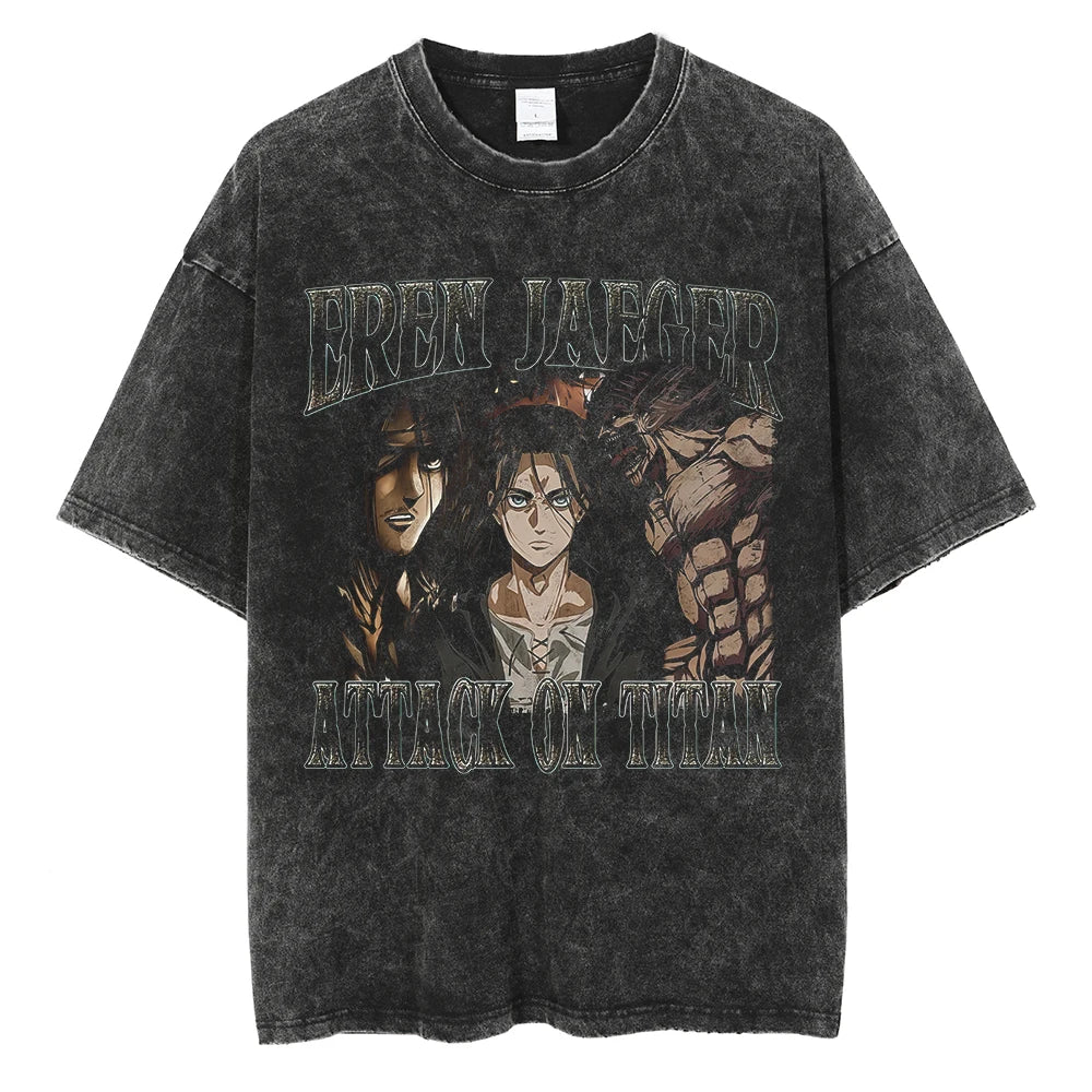 Attack on Titan Eren Yeager Vintage Manga Graphic Tee