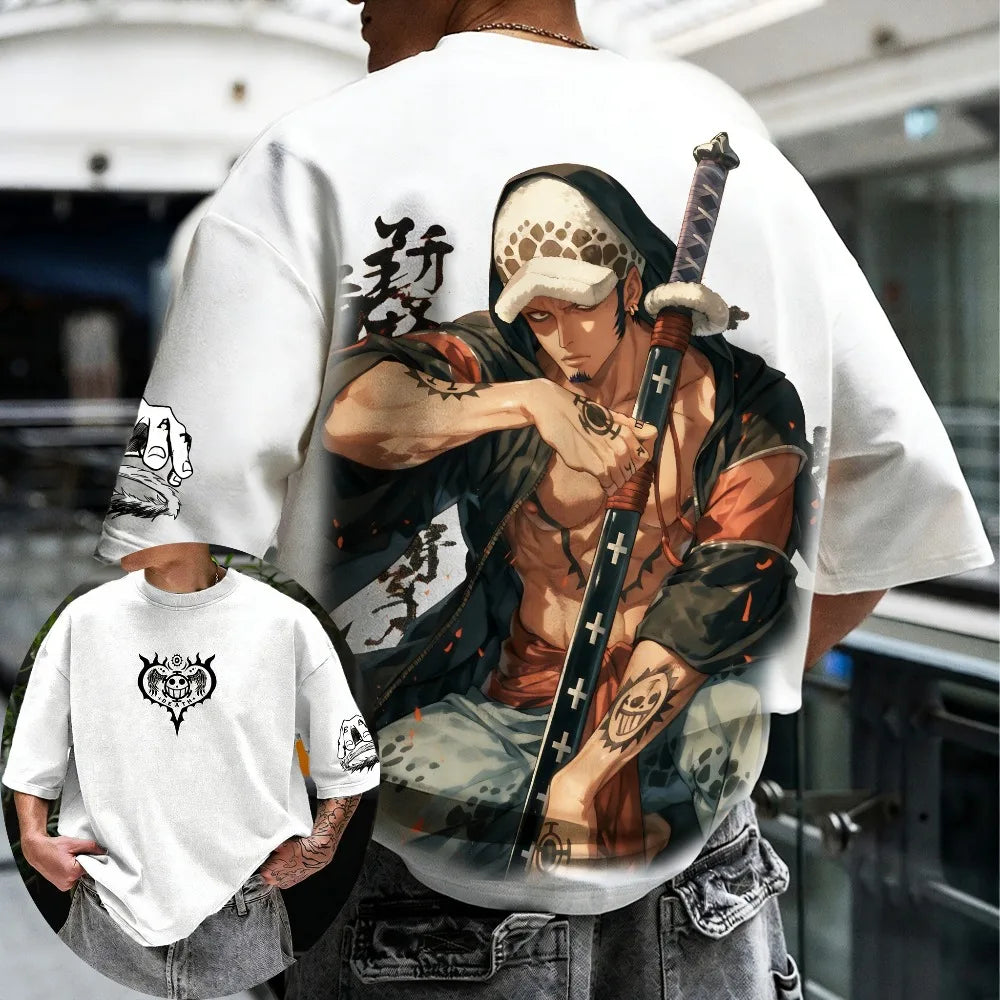 ONE PIECE Trafalgar D. Water Law 2026 Summer Cotton T-Shirt