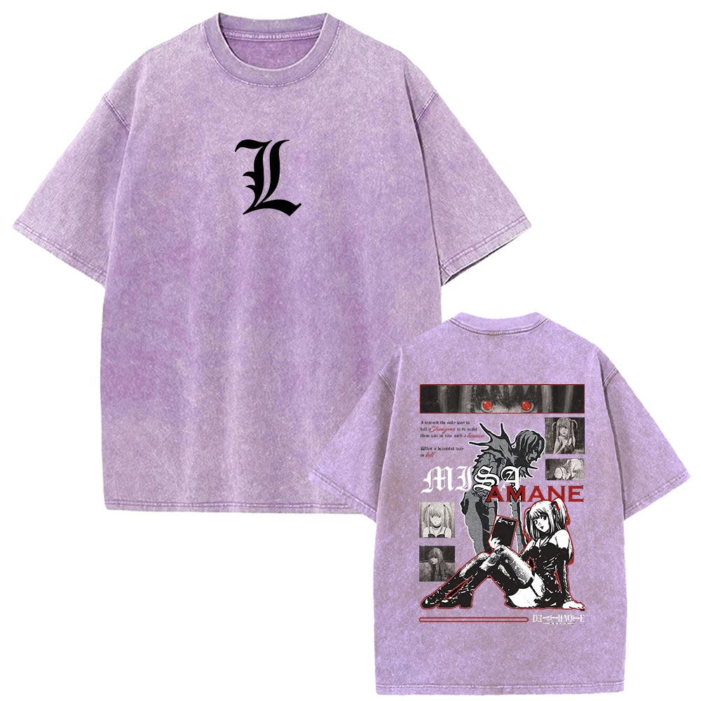 Death Note Misa Amane (MisaMisa) Vintage Washed Cotton Graphic Tee