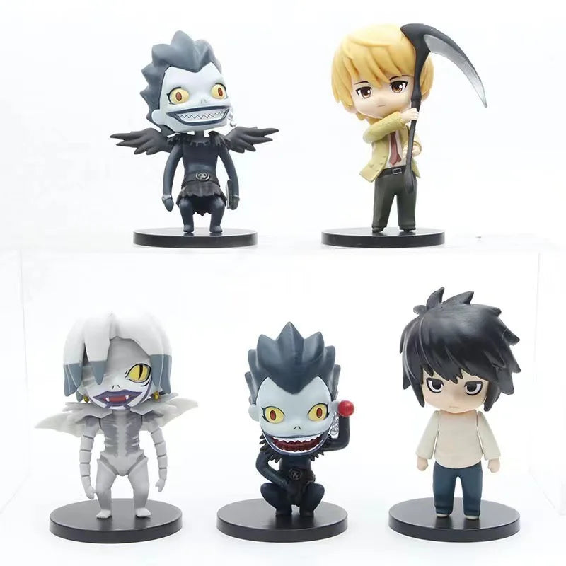 Death Note Mini Action Figure Set (5 Pcs - Light, L, Misa, Ryuk, Rem)