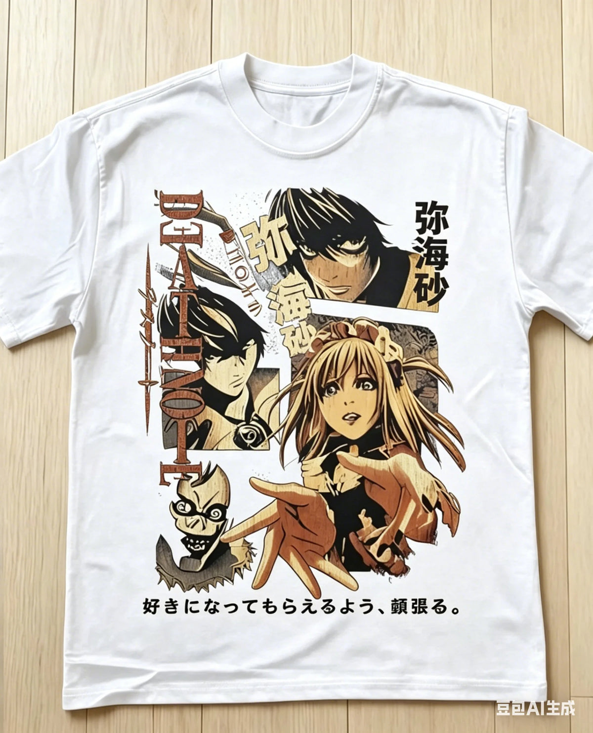 Death Note Classic Vintage Graphic Printed Cotton Tee