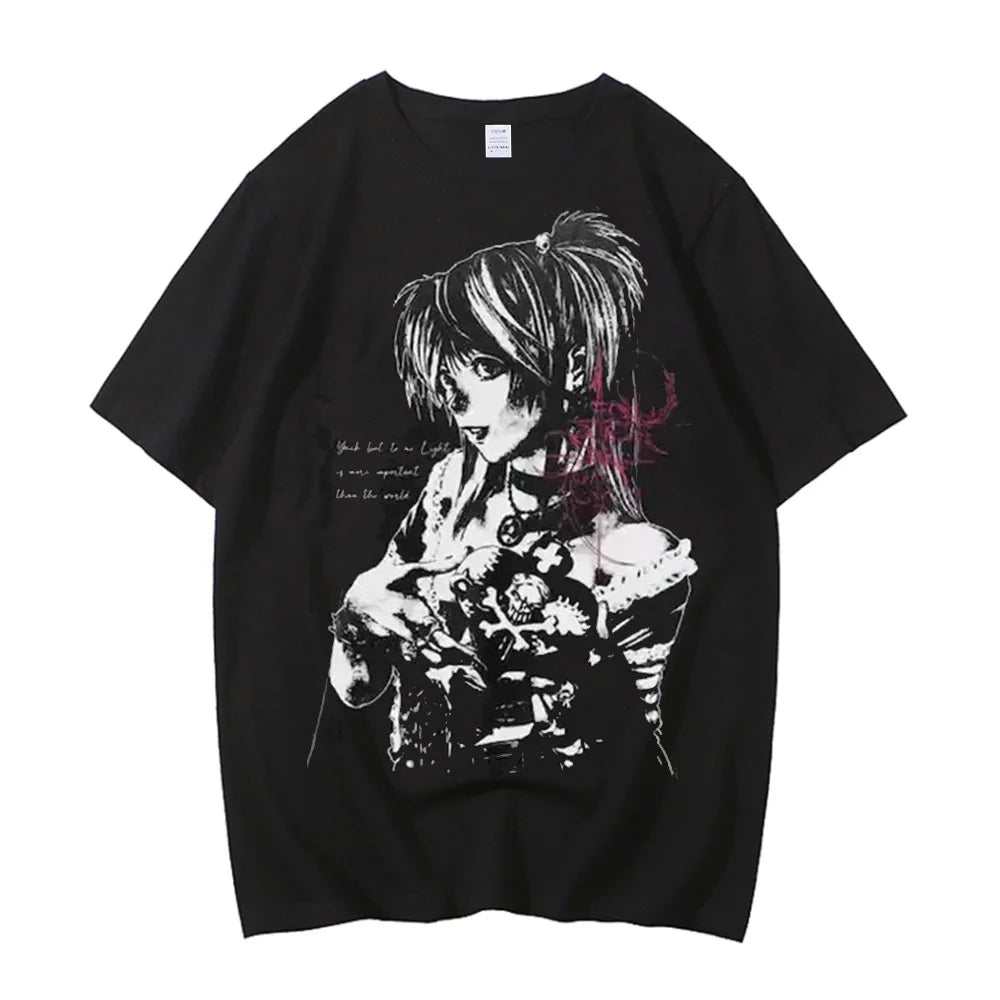 Death Note L Lawliet Vintage Washed Cotton Graphic Tee