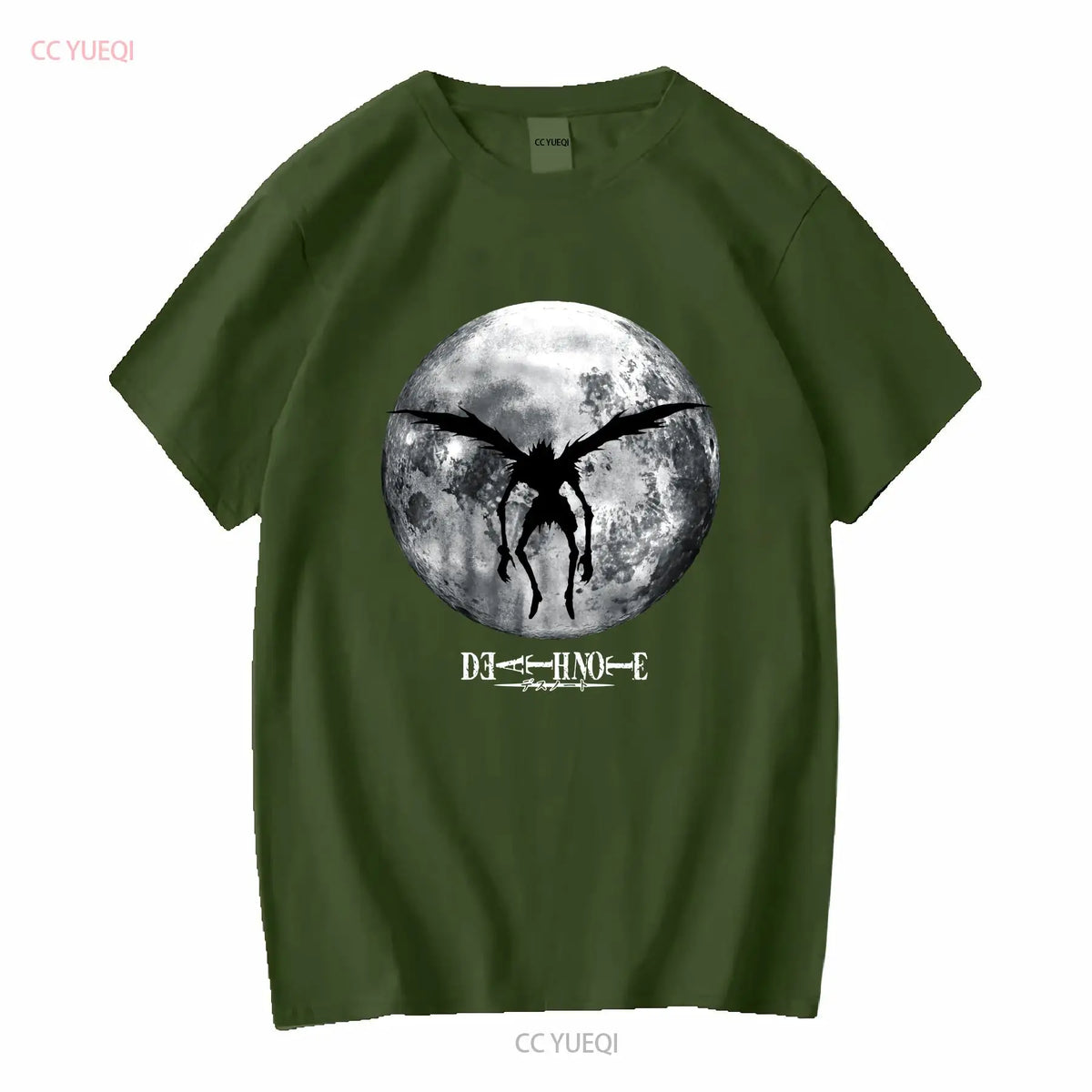 Death Note Ryuk Winged Moon Vintage Washed Cotton Tee