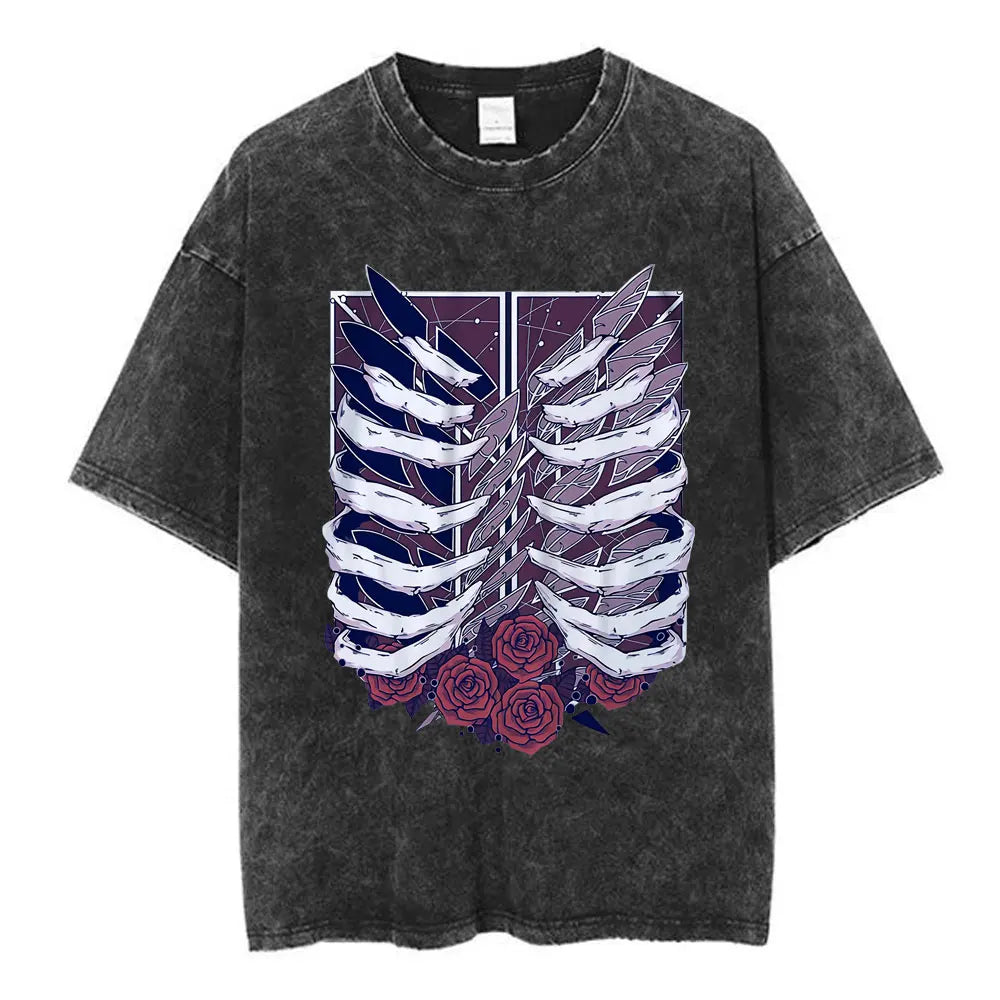 Attack on Titan Eren Yeager Vintage Washed Cotton Tee