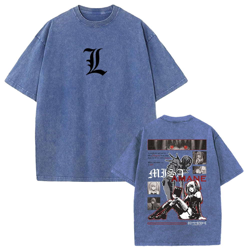 Death Note Misa Amane (MisaMisa) Vintage Washed Cotton Graphic Tee